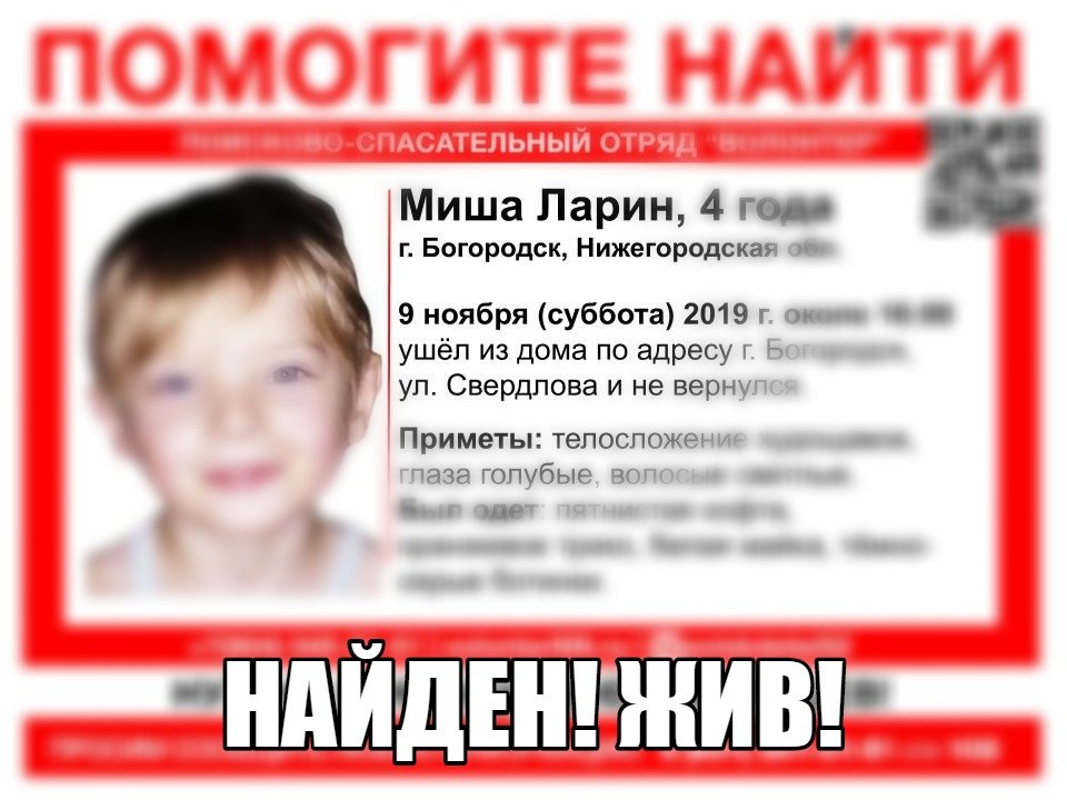 Четырехлетнего ребенка несколько часов разыскивали в Богородске - фото 1