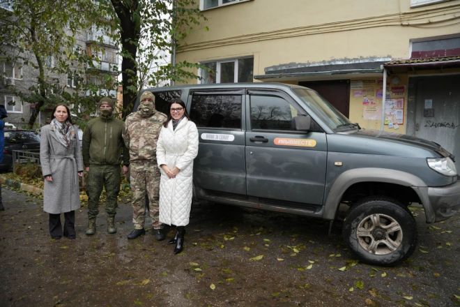 Внедорожник с гуманитарным грузом передали нижегородцы бойцам СВО - фото 1