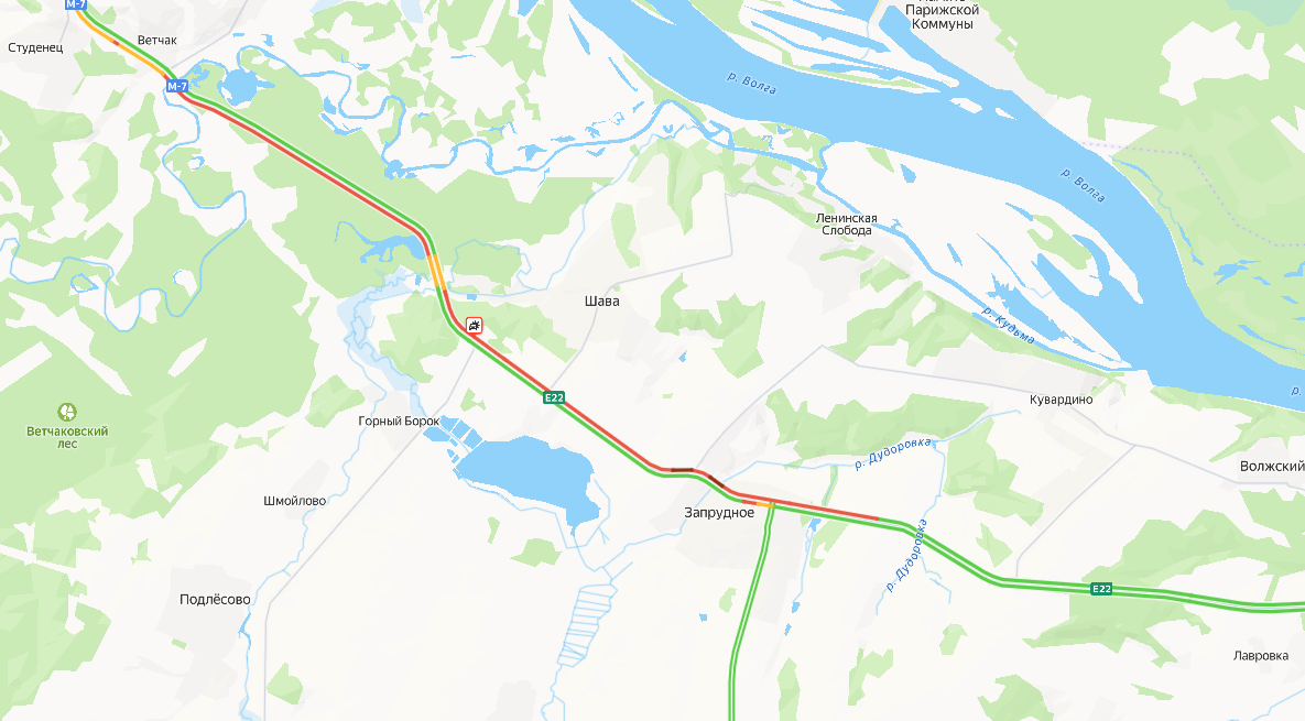 Огромные пробки образовались на трассе М-7 в Кстовском районе из-за ДТП - фото 3