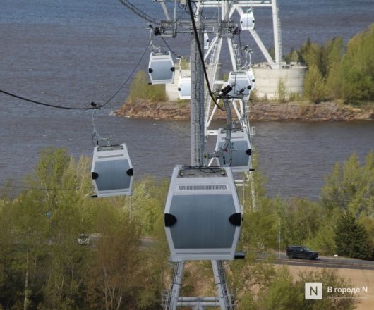 Нижегородская канатная дорога закрыта из-за ветра - фото 1