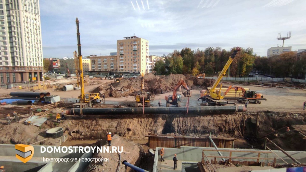 Опубликованы новые фото строительства метро в Нижнем Новгороде - фото 1