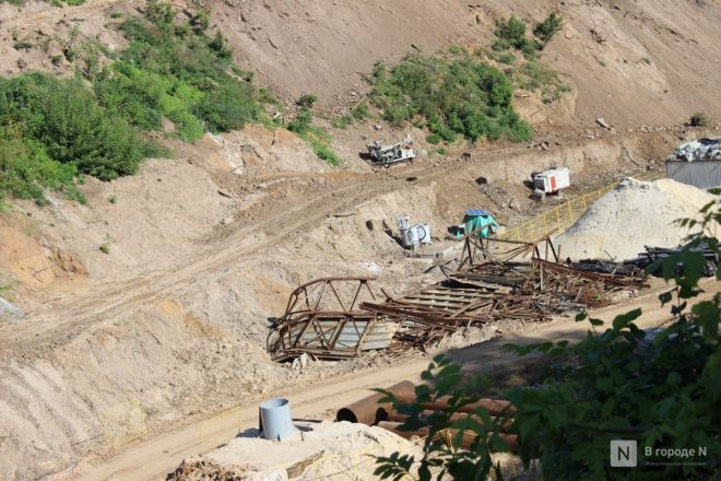 Опубликованы фото со стройки террасного парка в Нижнем Новгороде - фото 9