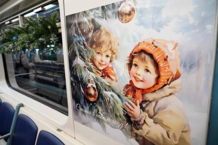 Вагоны нижегородского метро украсят к Новому году