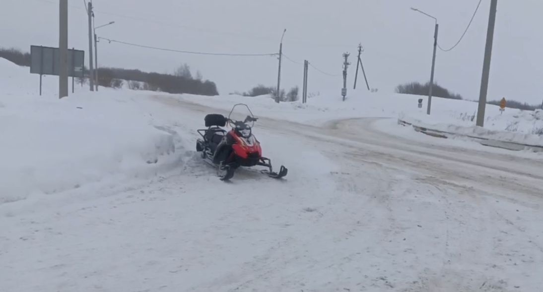 ДТП со снегоходом случилось в Нижегородской области: есть пострадавший - фото 1